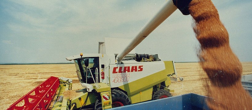 Historyczne zdjęcie: firma CLAAS wprowadziła na rynek pierwsze modele LEXION w 1995 roku -